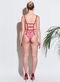 Bow Embroidery Bodysuit