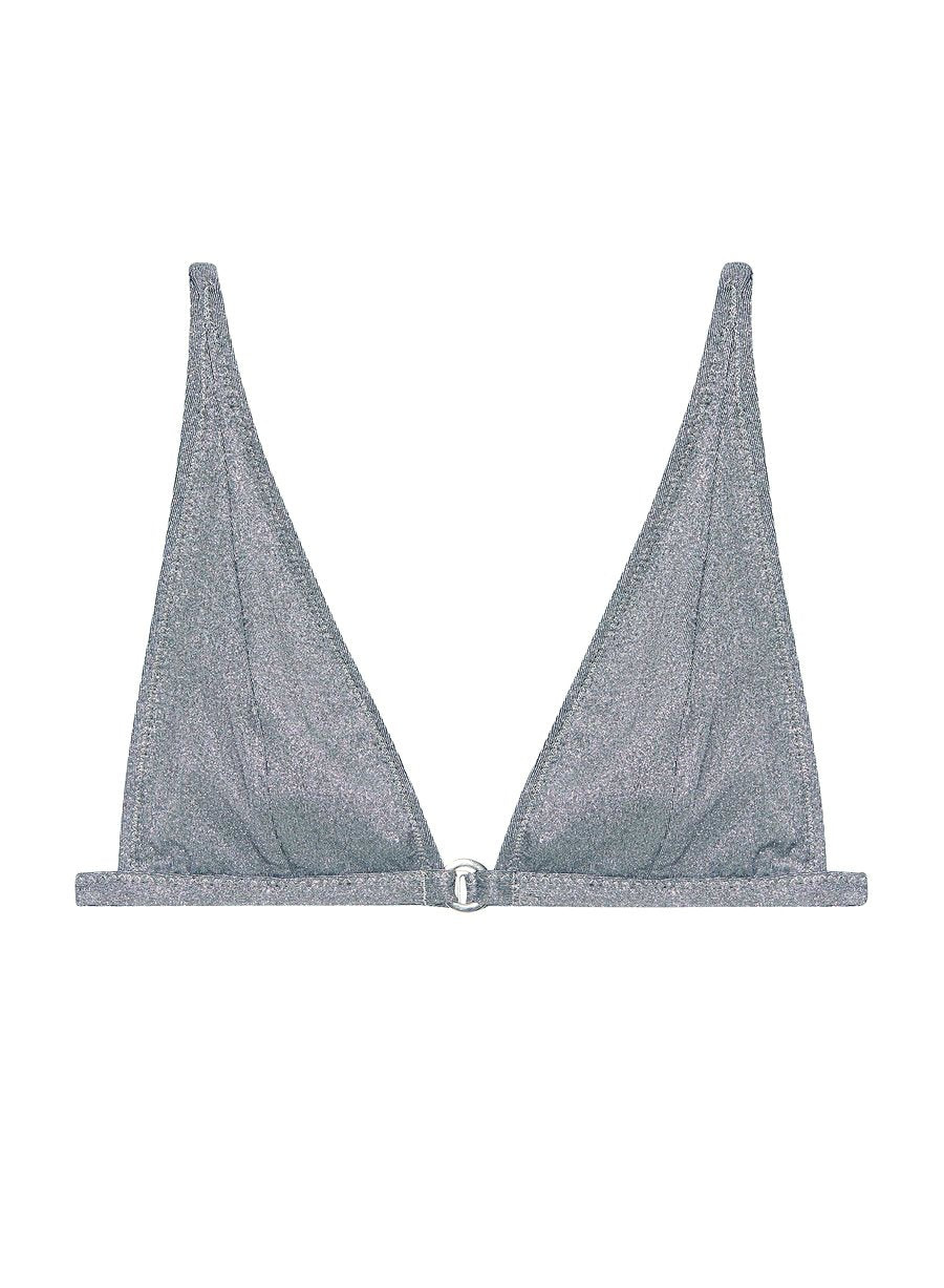 Disco grey - Built Up Bikini Top | Fleur du Mal - DEMO