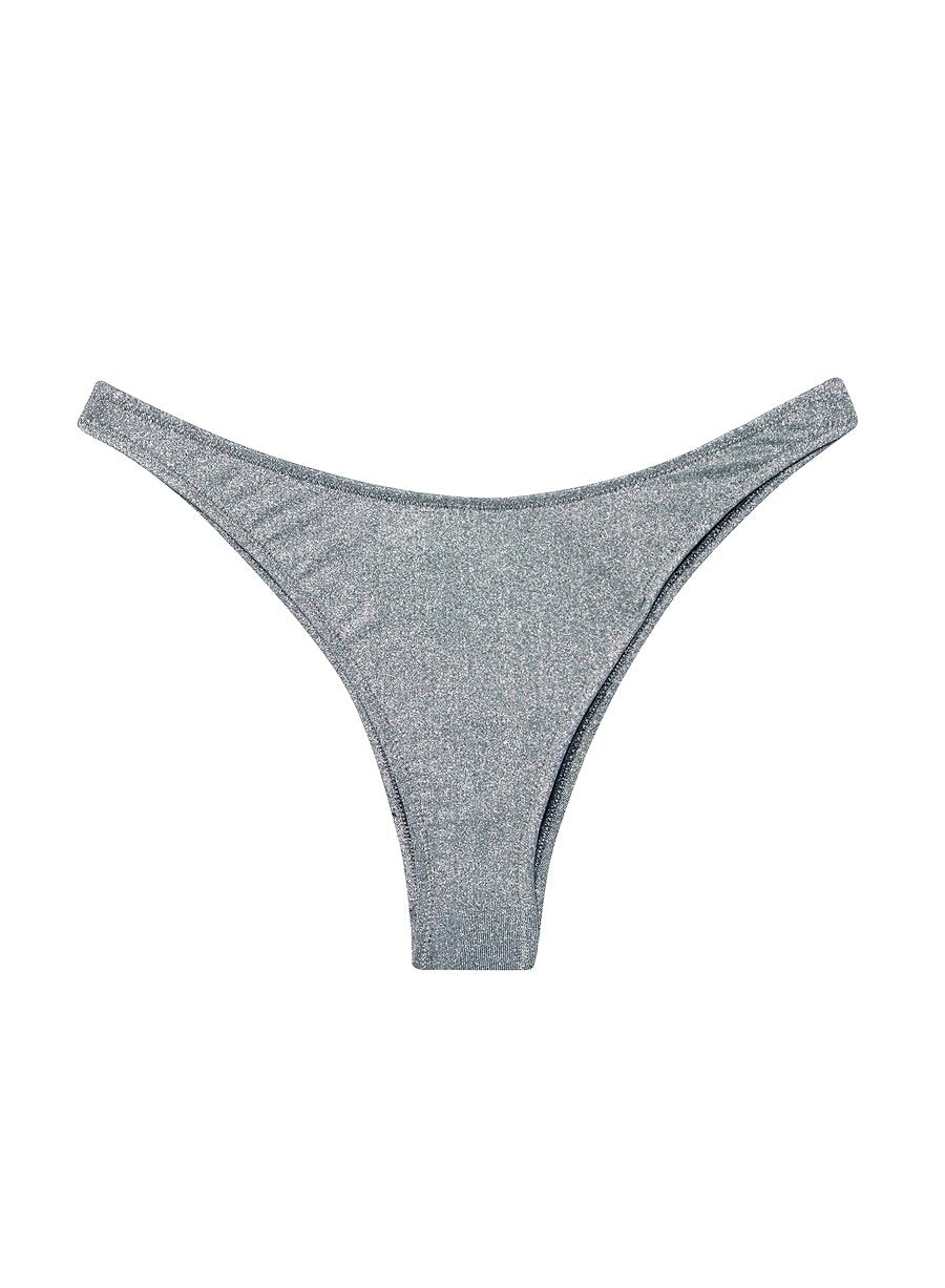 Disco grey - High Leg Bikini Bottom | Fleur du Mal - DEMO