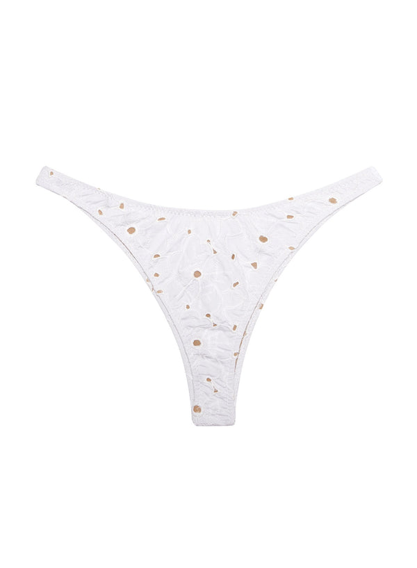 Ivory - High Leg Bikini Bottom | Fleur du Mal - DEMO