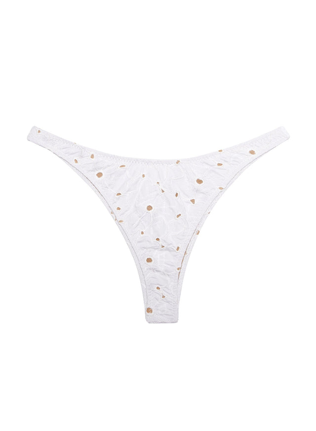 Ivory - High Leg Bikini Bottom | Fleur du Mal - DEMO