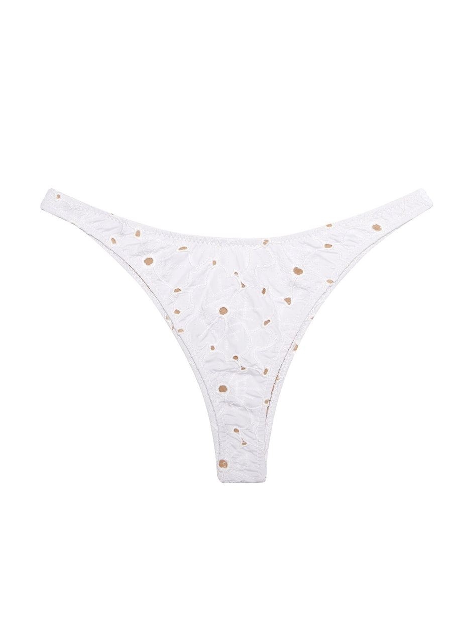 Ivory - High Leg Bikini Bottom | Fleur du Mal - DEMO