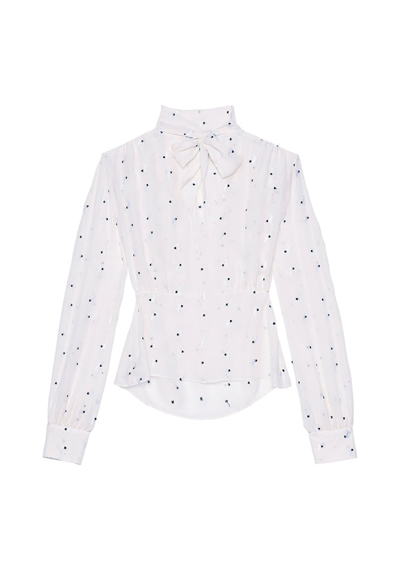 Ivory - Pussy Bow Blouse | Fleur du Mal - DEMO