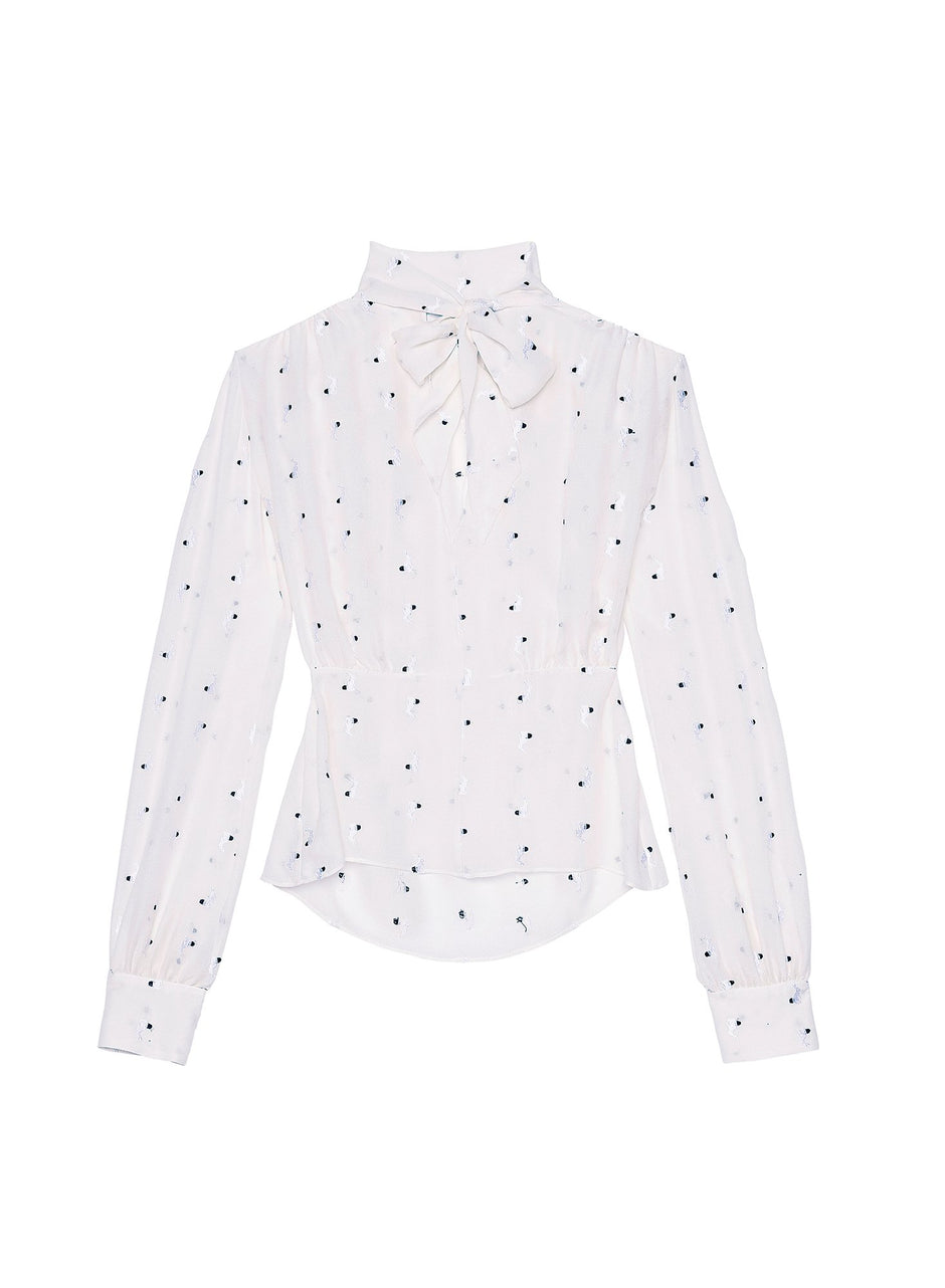 Ivory - Pussy Bow Blouse | Fleur du Mal - DEMO