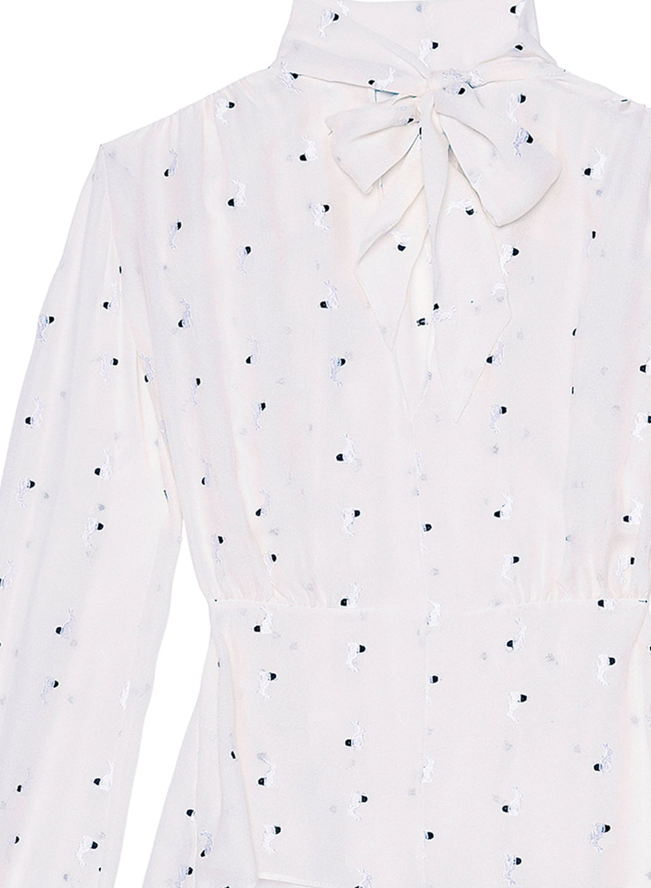 Ivory - Pussy Bow Blouse | Fleur du Mal - DEMO