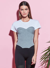 Strapless Knit Corset Top