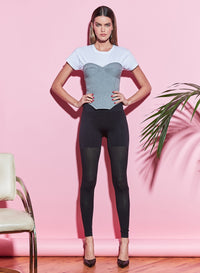 Strapless Knit Corset Top