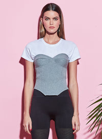 Strapless Knit Corset Top