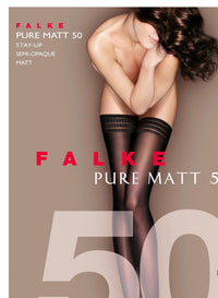 Falke Pure Matt 50 Stay Up Stockings