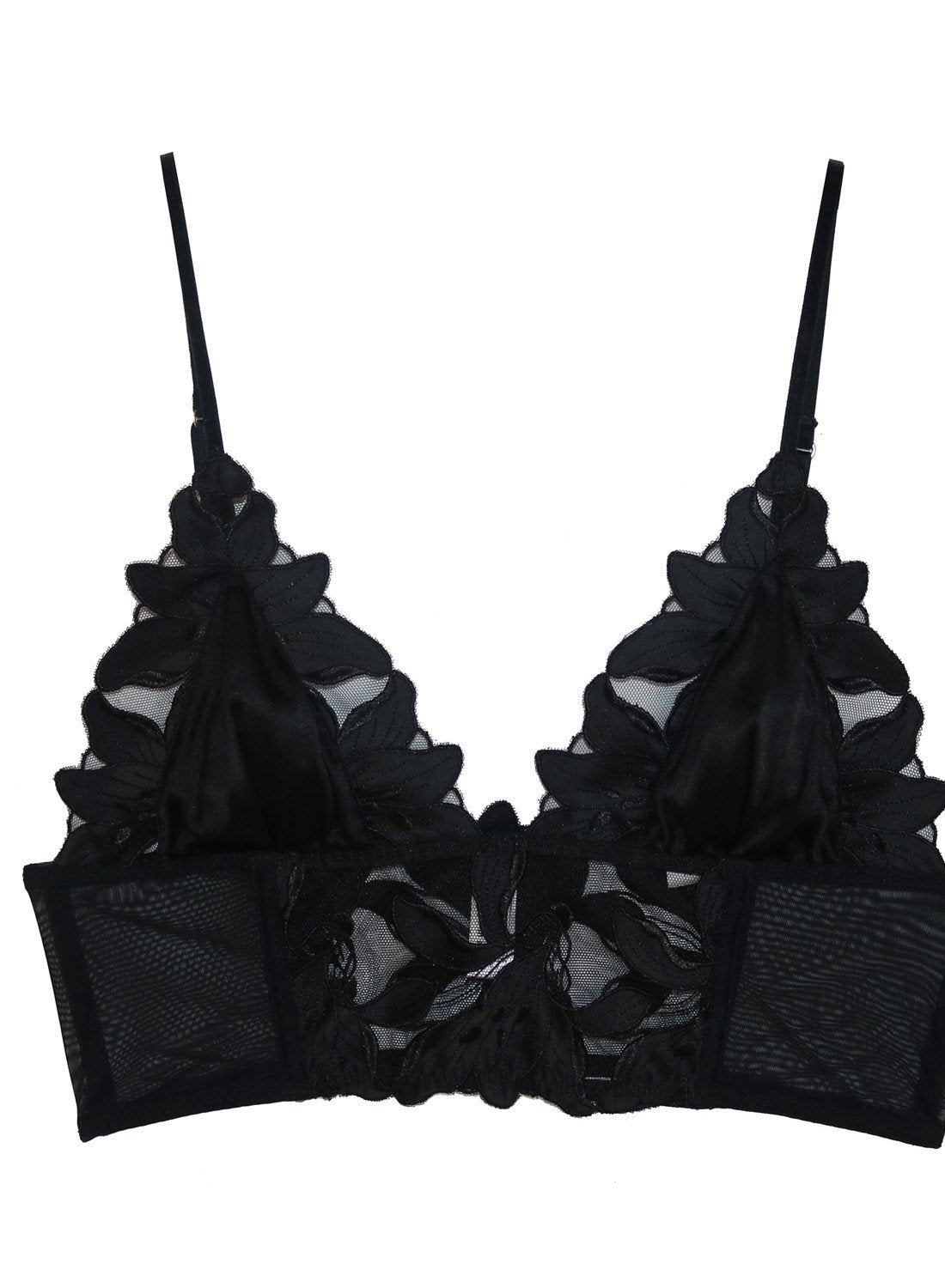 Lily Embroidery Longline Triangle Bra