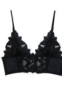 Lily Embroidery Longline Triangle Bra