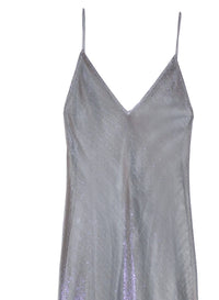 Mesh Slip Dress With Silk Lining