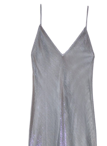 Platinum - Mesh Slip Dress With Silk Lining | Fleur du Mal - DEMO