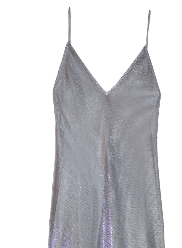 Platinum - Mesh Slip Dress With Silk Lining | Fleur du Mal - DEMO