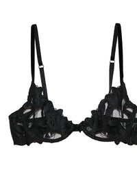 Lily Embroidery Plunge Demi Bra