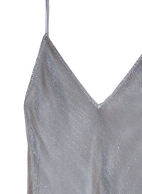Mesh Slip Dress With Silk Lining