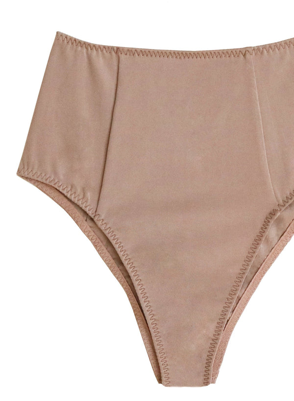Tan - Charlotte High Waist Bottom | Fleur du Mal - DEMO