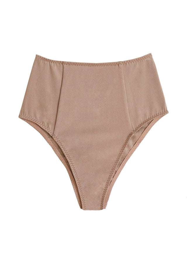 Tan - Charlotte High Waist Bottom | Fleur du Mal - DEMO