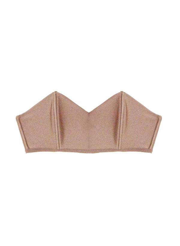 Tan - Charlotte Bandeau Bra | Fleur du Mal - DEMO