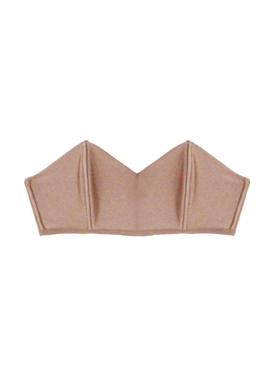 Tan - Charlotte Bandeau Bra | Fleur du Mal - DEMO