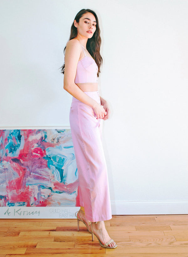 Sweet pea - Hook &amp; Eye Corset Waist Pant | Fleur du Mal - DEMO