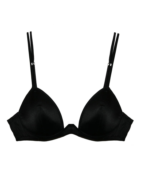 Black - Luxe Plunge Bra | Fleur du Mal - DEMO
