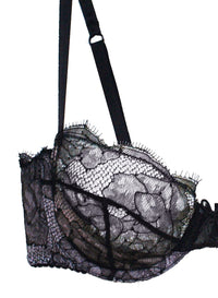 Rose Lace Unlined Demi Bra