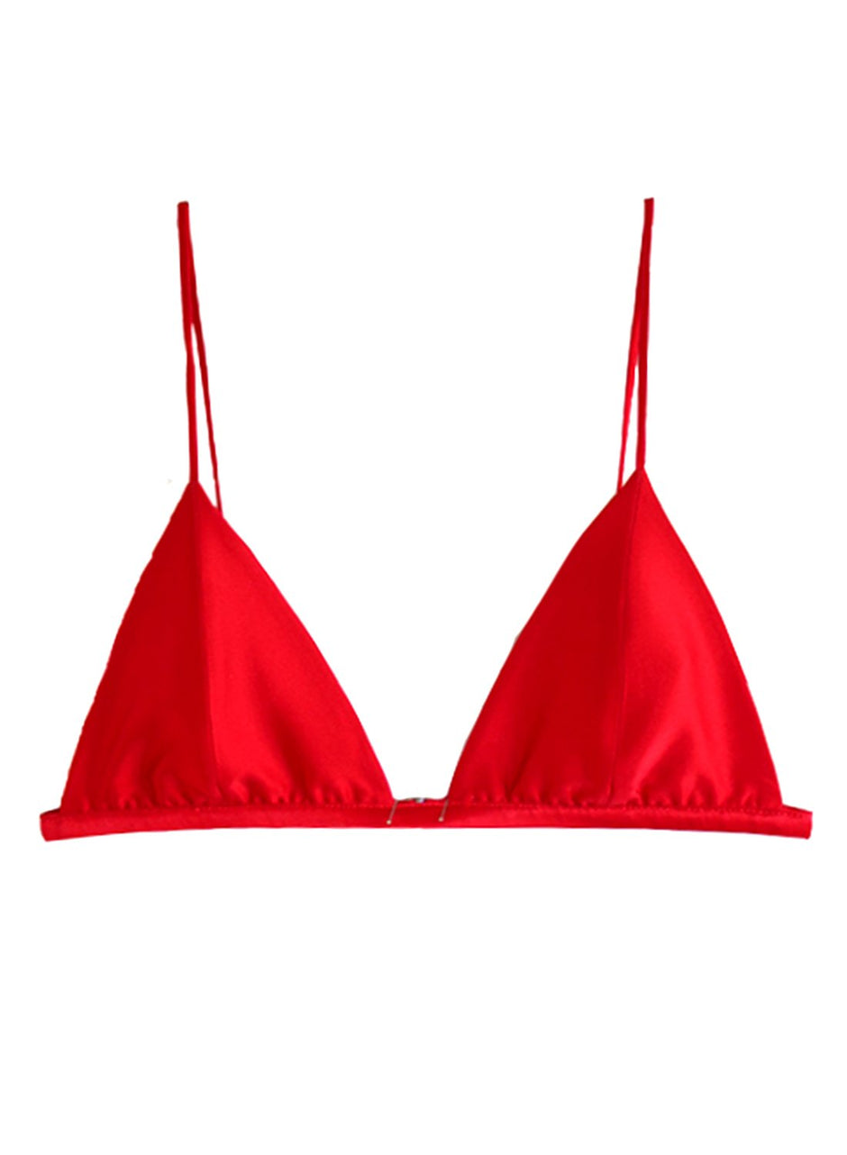 Rouge - Luxe Triangle Bra | Fleur du Mal - DEMO