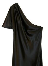 One Shoulder Bias Slip Dress