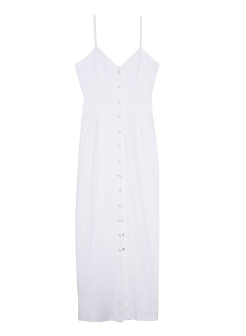 Ivory - Front Snap Dress | Fleur du Mal - DEMO