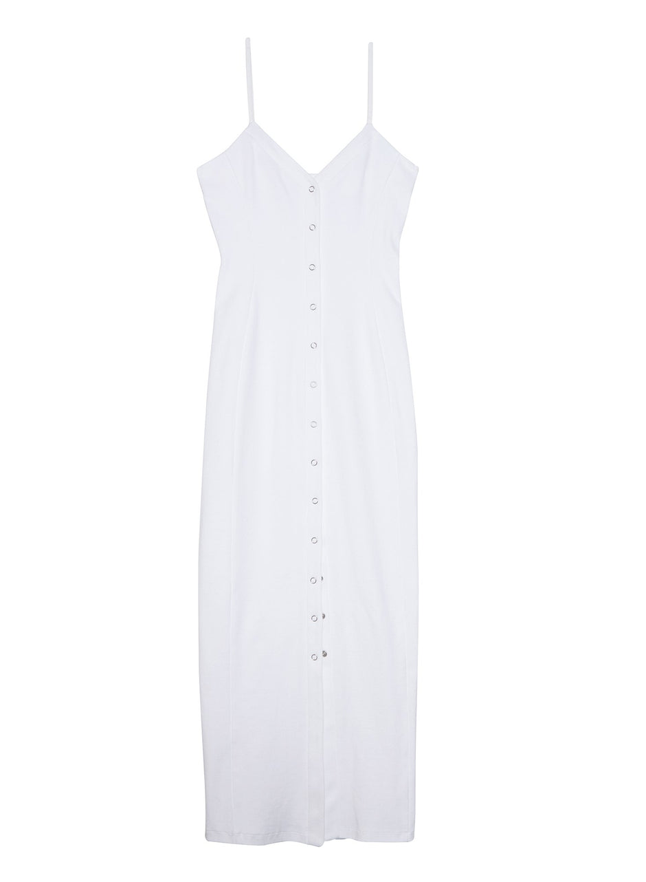Ivory - Front Snap Dress | Fleur du Mal - DEMO