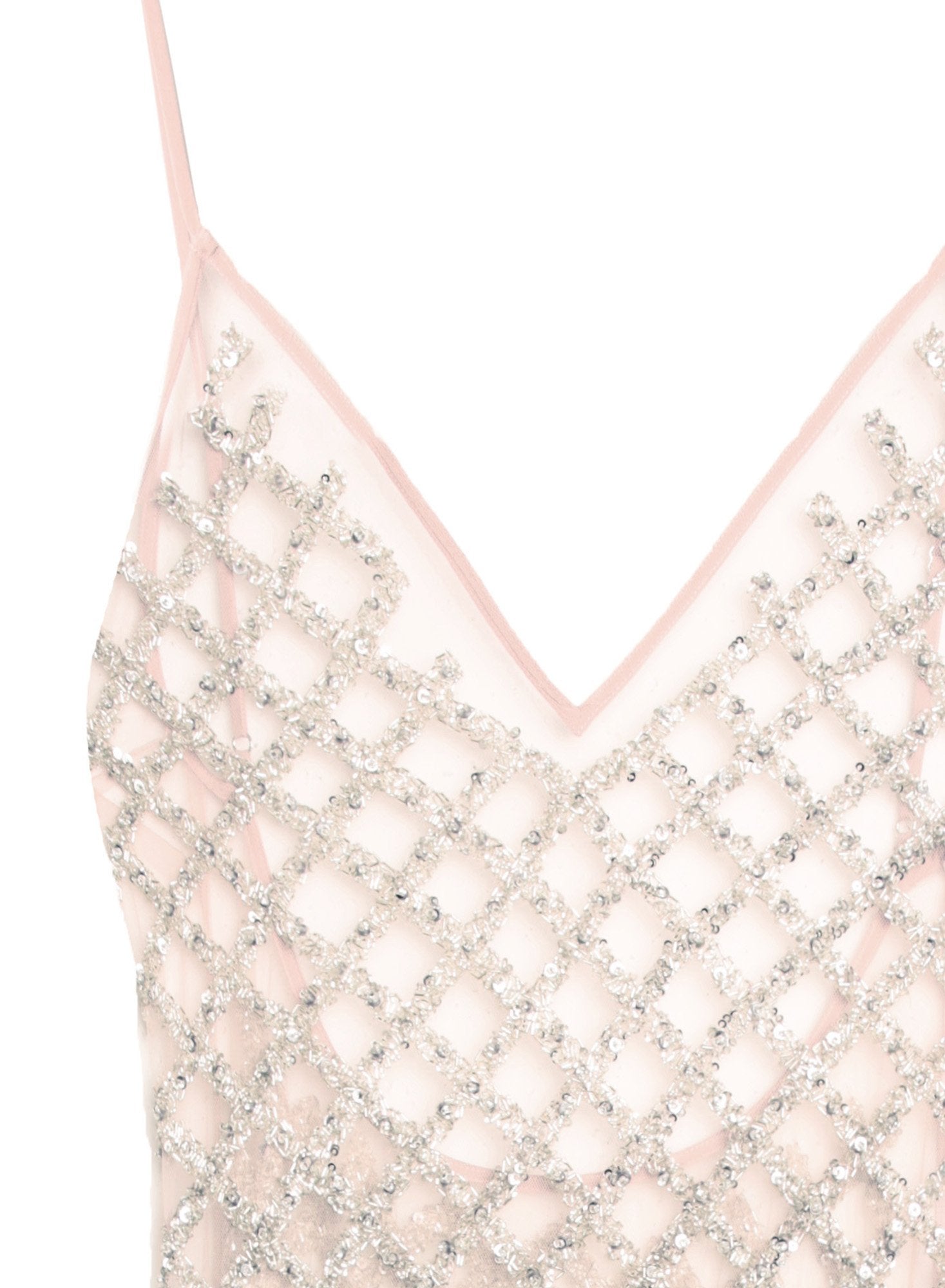 Embroidered Slip Dress with Bodysuit