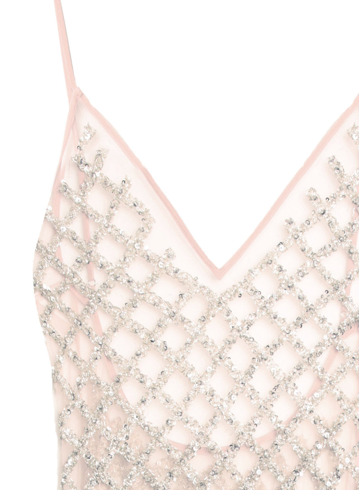 Embroidered Slip Dress with Bodysuit