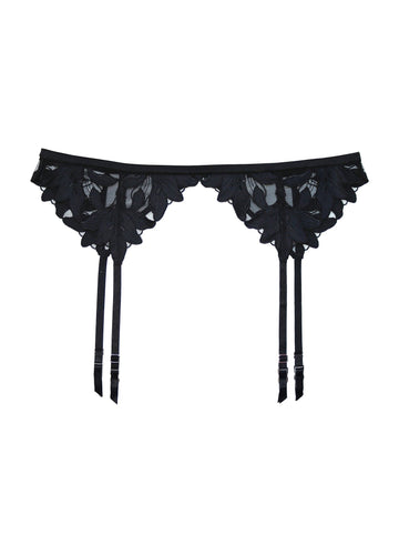 Black - Fleur du Mal x Precious Lily Garter Belt | Fleur du Mal - DEMO