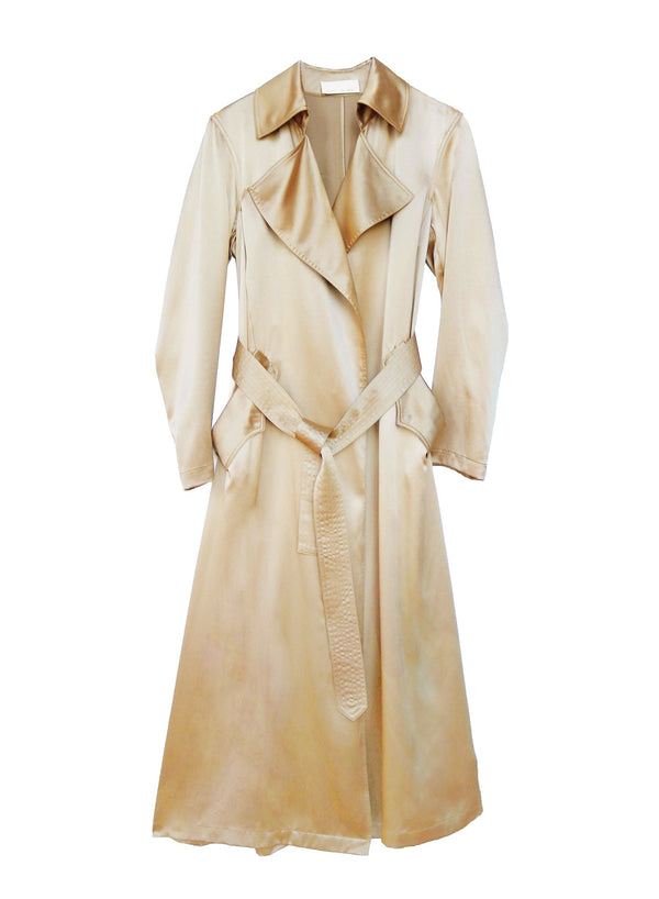 Golden - Fleur du Mal x Precious Satin Trench | Fleur du Mal - DEMO