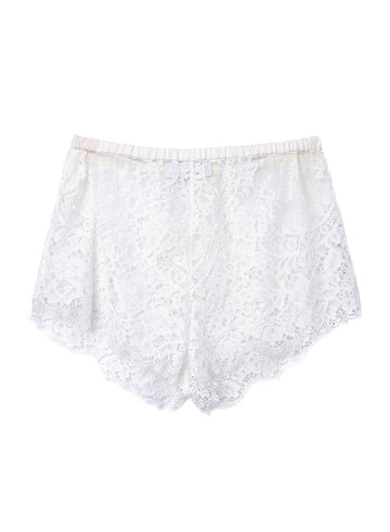 Ivory - Cillis Lace Tap Shorts | Fleur du Mal - DEMO