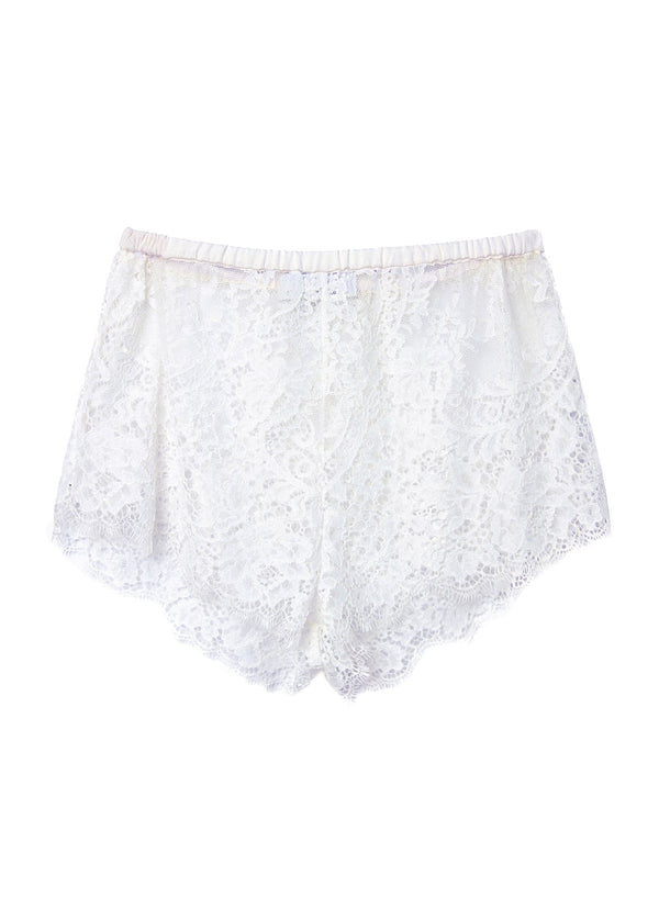 Ivory - Cillis Lace Tap Shorts | Fleur du Mal - DEMO