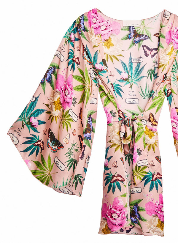 Papillon-nude - Angel Sleeve Robe | Fleur du Mal - DEMO