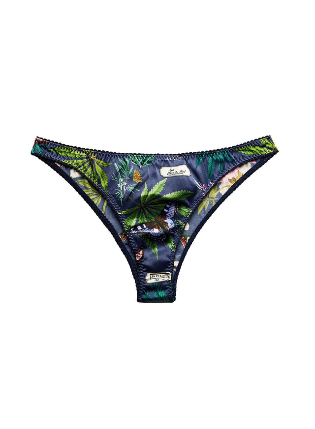 Papillon-indigo - Botanical Printed Cheeky | Fleur du Mal - DEMO