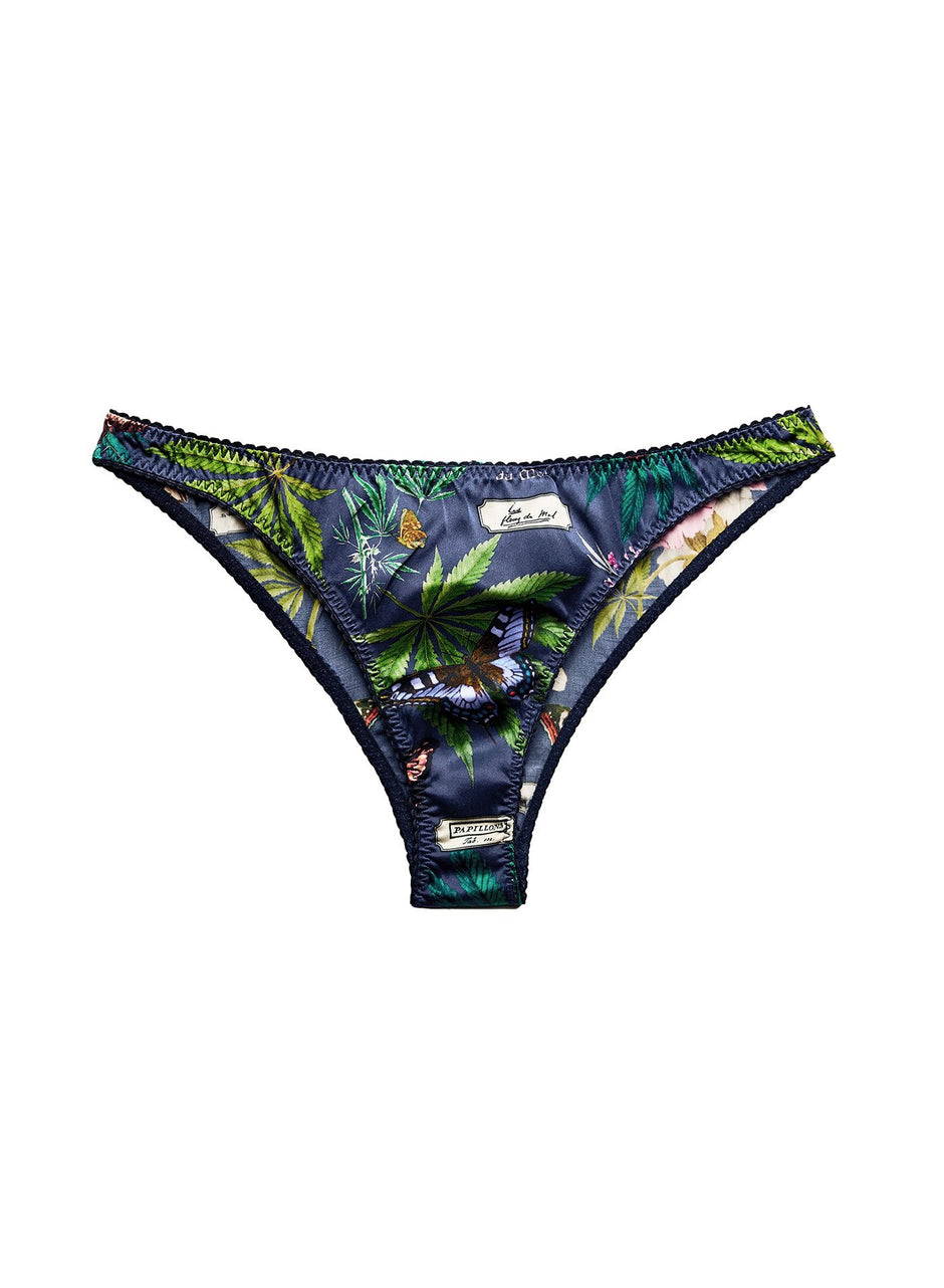 Papillon-indigo - Botanical Printed Cheeky | Fleur du Mal - DEMO