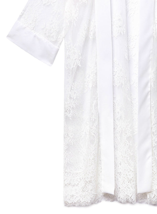 Ivory - Cillis Lace Robe | Fleur du Mal - DEMO