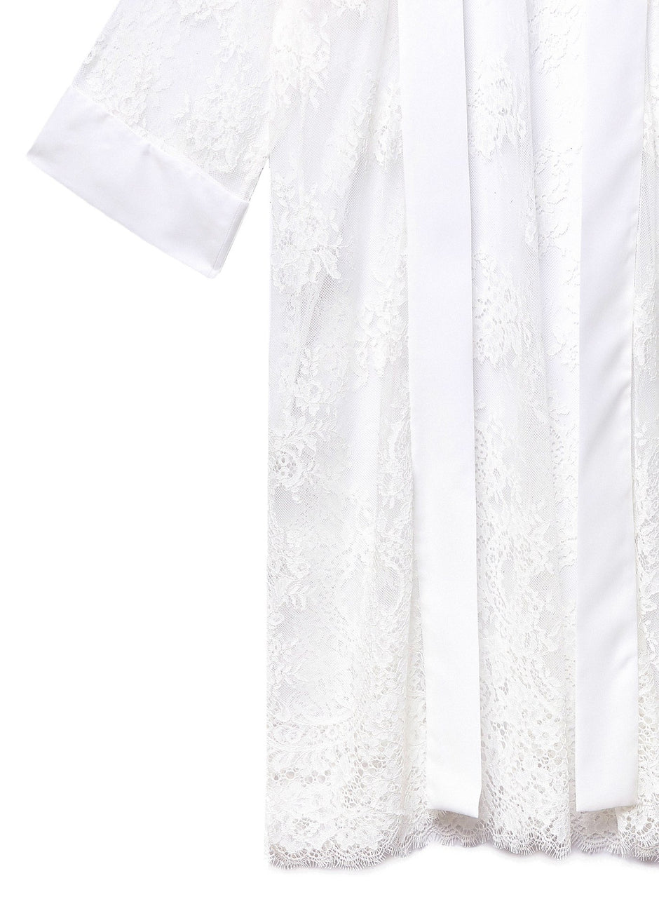Ivory - Cillis Lace Robe | Fleur du Mal - DEMO