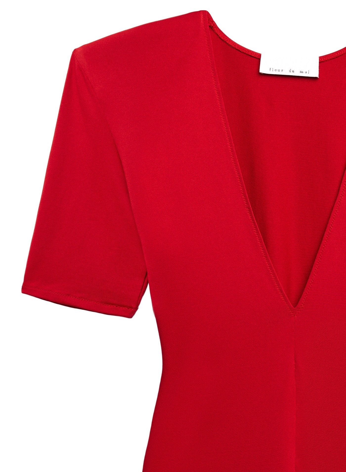 Deep V Jersey Bodysuit