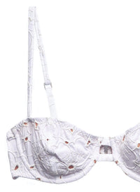 Floral Eyelet Balconette Top