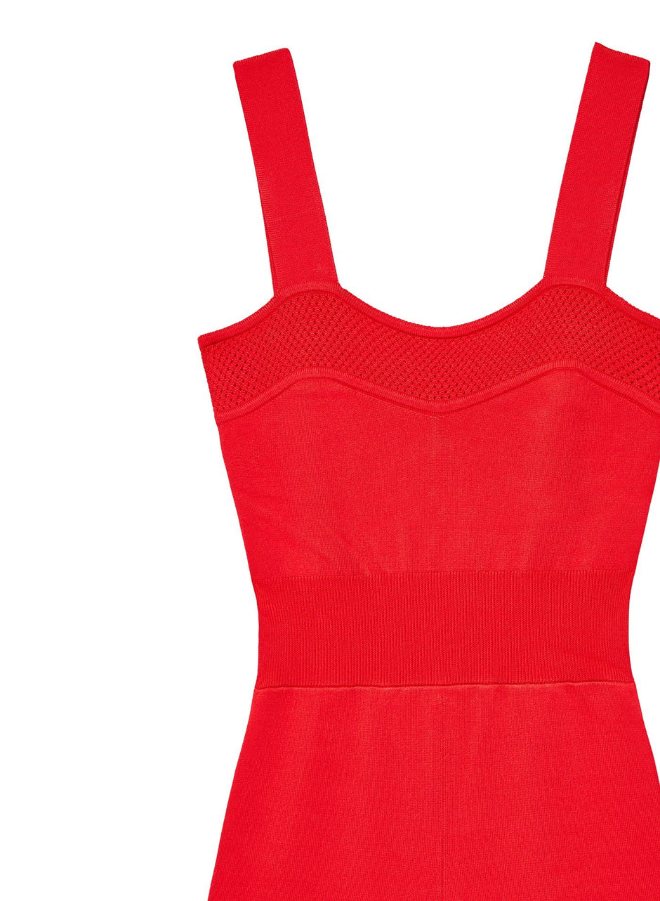 Red poppy - Bike Short Jumpsuit | Fleur du Mal - DEMO