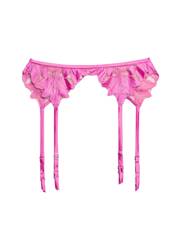 Aura - Lily Embroidery Garter Belt | Fleur du Mal - DEMO
