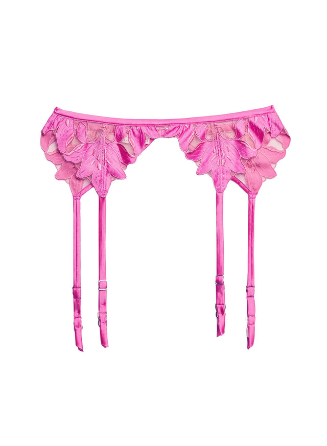 Aura - Lily Embroidery Garter Belt | Fleur du Mal - DEMO