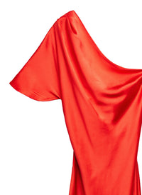 One Shoulder Bias Mini Dress