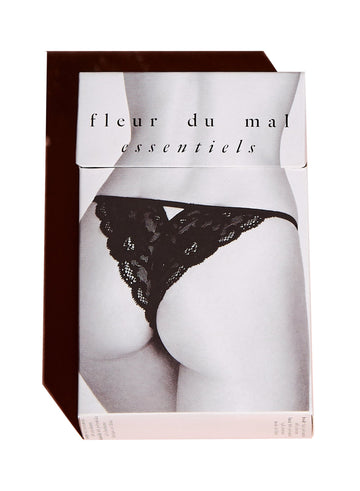 Tan - Charlotte Lace Seamless String Cheeky | Fleur du Mal - DEMO