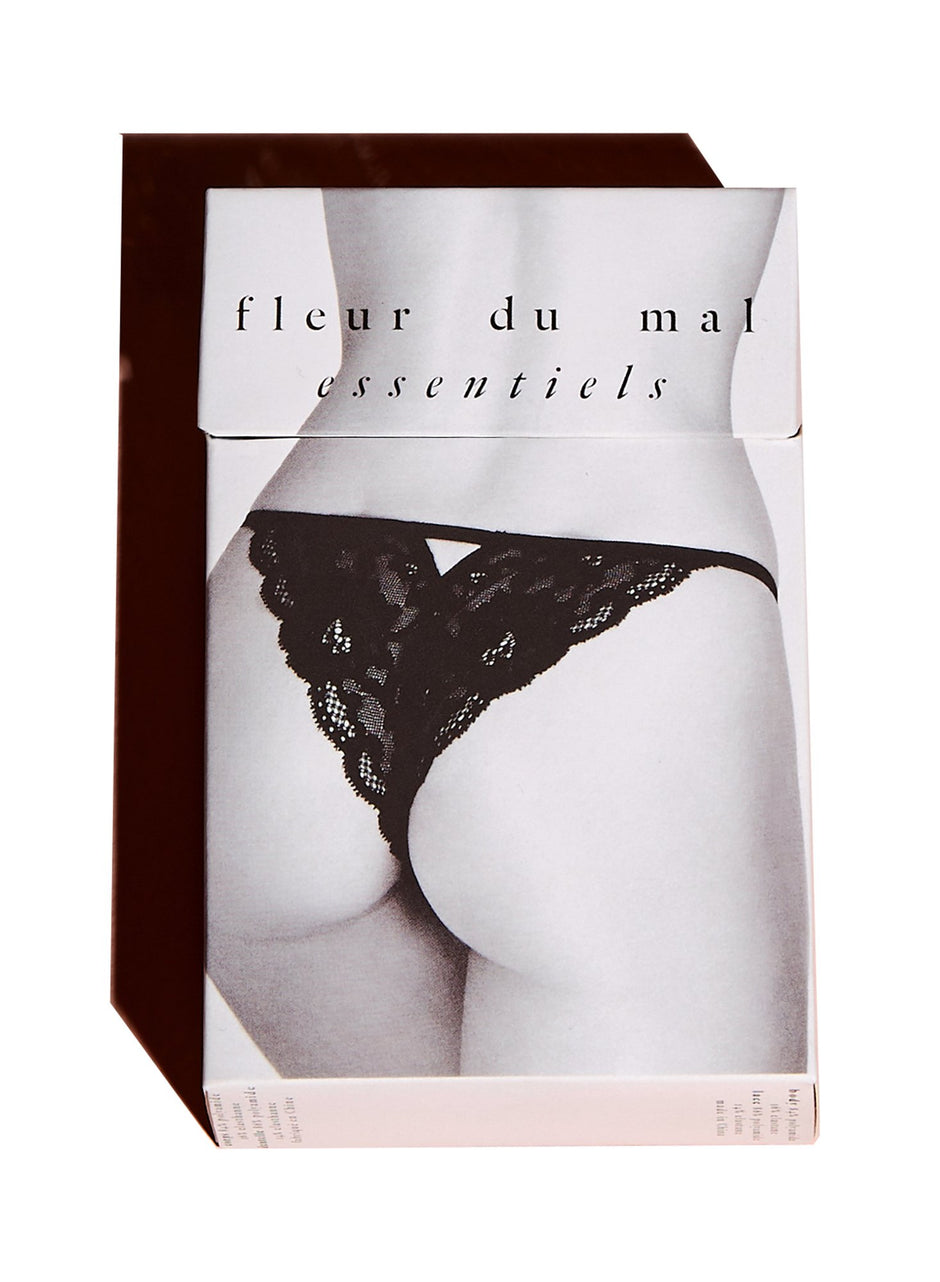 Tan - Charlotte Lace Seamless String Cheeky | Fleur du Mal - DEMO